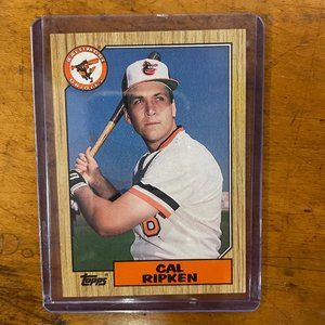 Vintage 1987 Cal Ripken Jr Baltimore Orioles Topps Baseball Card #784